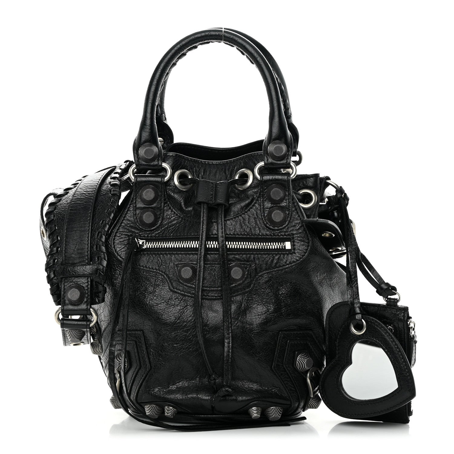 Balenciaga Agneau Arena Small Le Cagole Bucket Bag Black 1 of 11