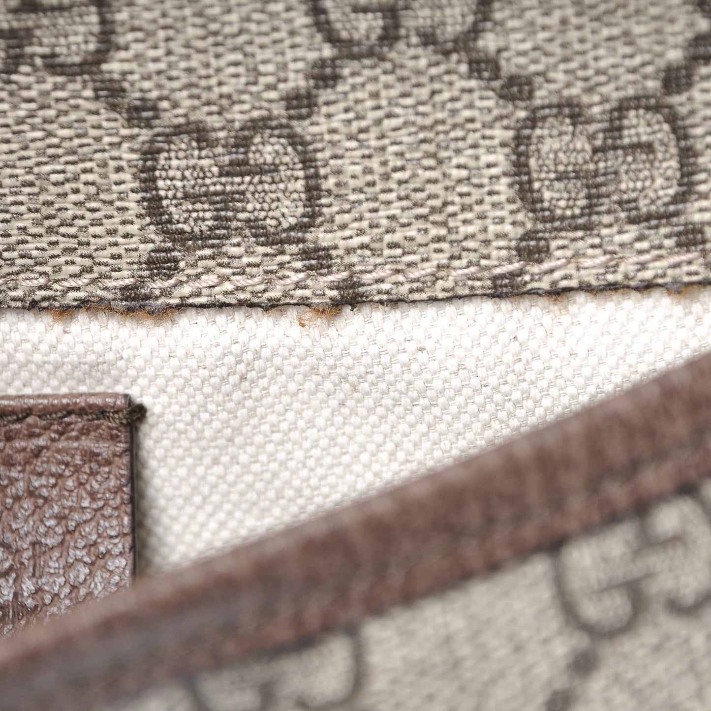 GG Supreme Monogram Neo Vintage Web Belt Bag Brown