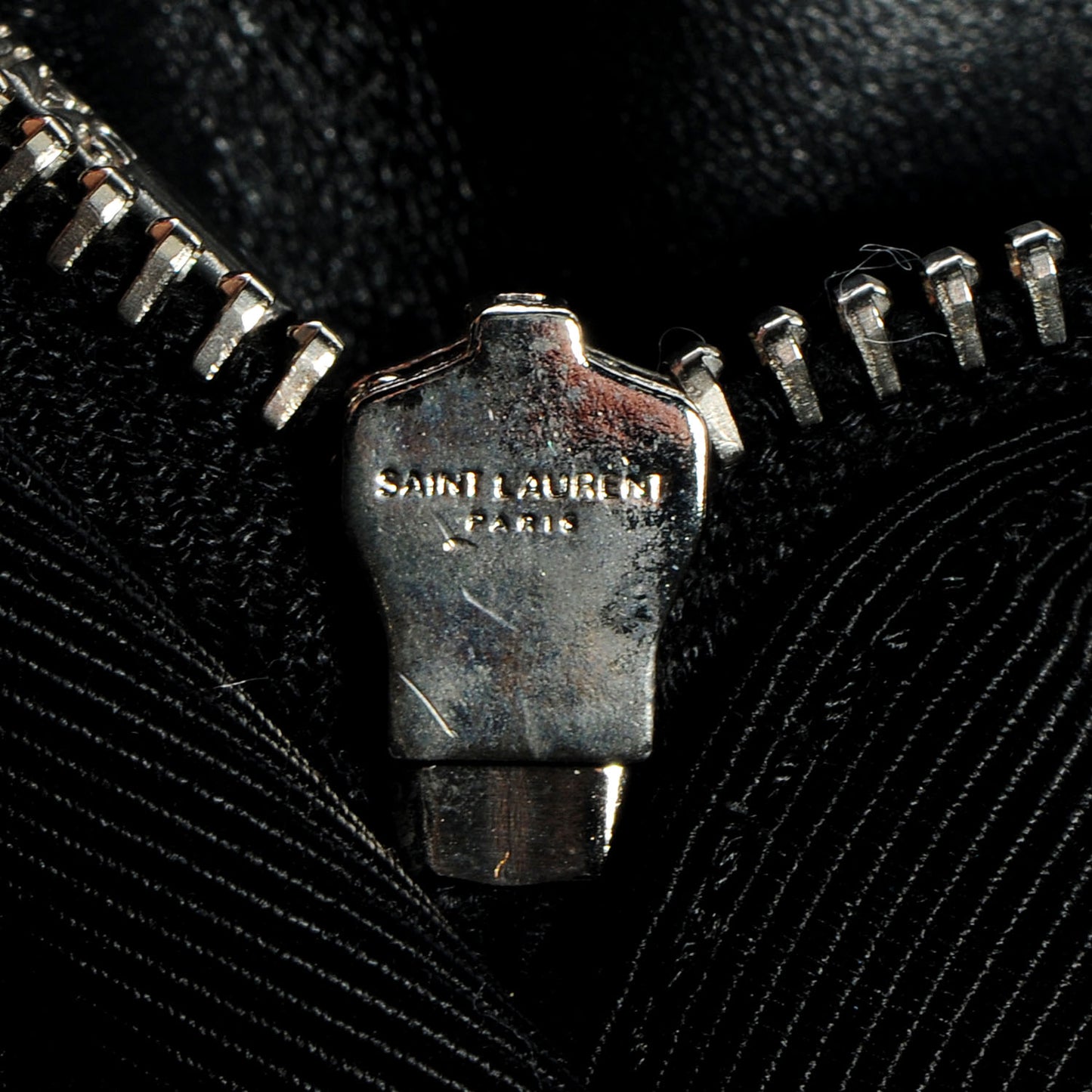 Studded Matelasse Chevron Monogramme Shopper Tote Black