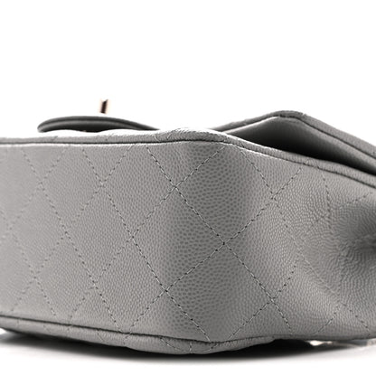 Chanel Caviar Quilted Mini Rectangular Flap Grey 10 of 10