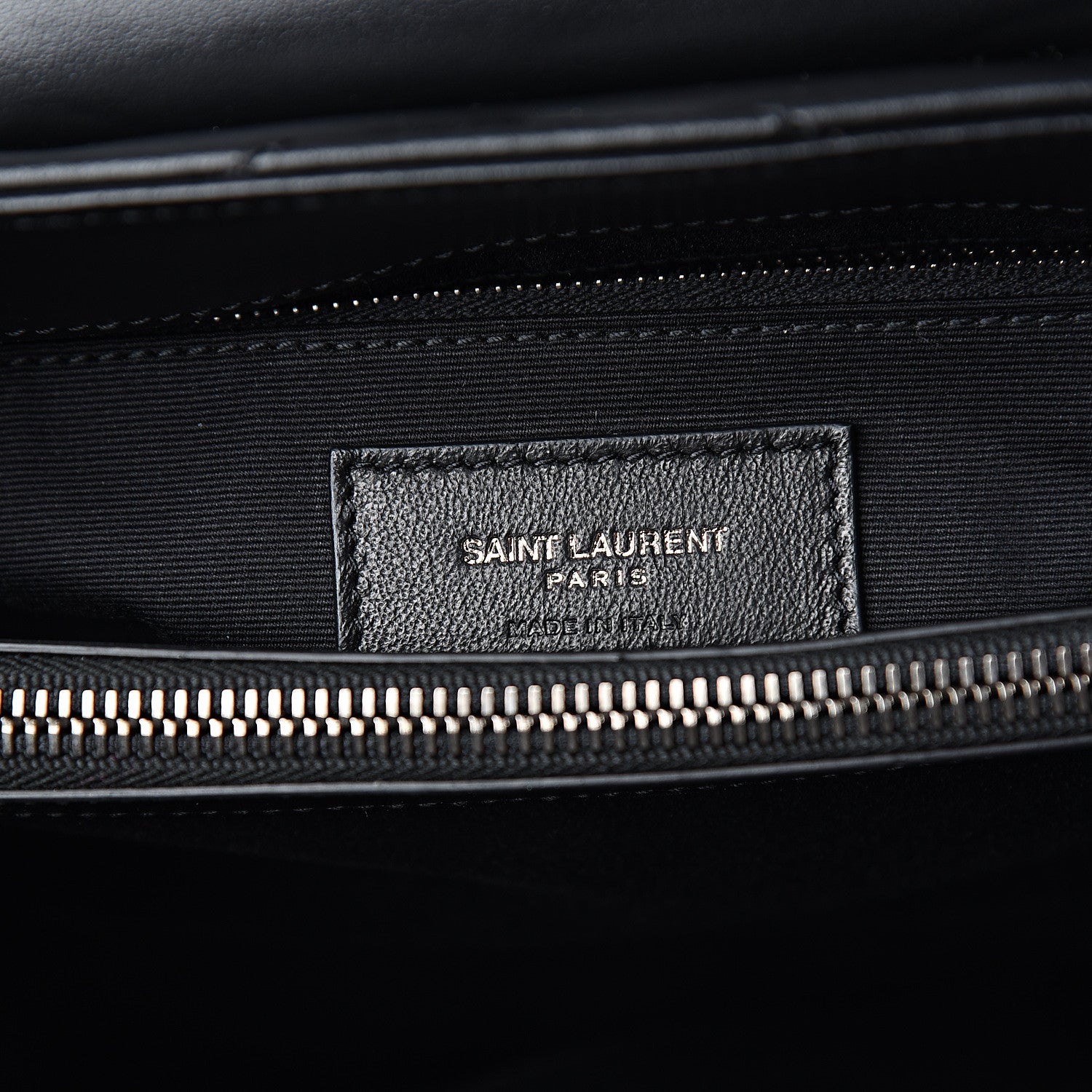 Saint Laurent Calfskin Studded Y Quilted Monogram Medium Loulou Chain Satchel Black 5 of 9