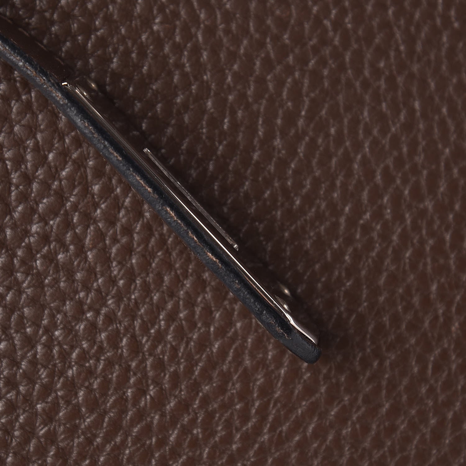 Hermes Taurillon Clemence Jypsiere 34 Chocolate 17 of 29