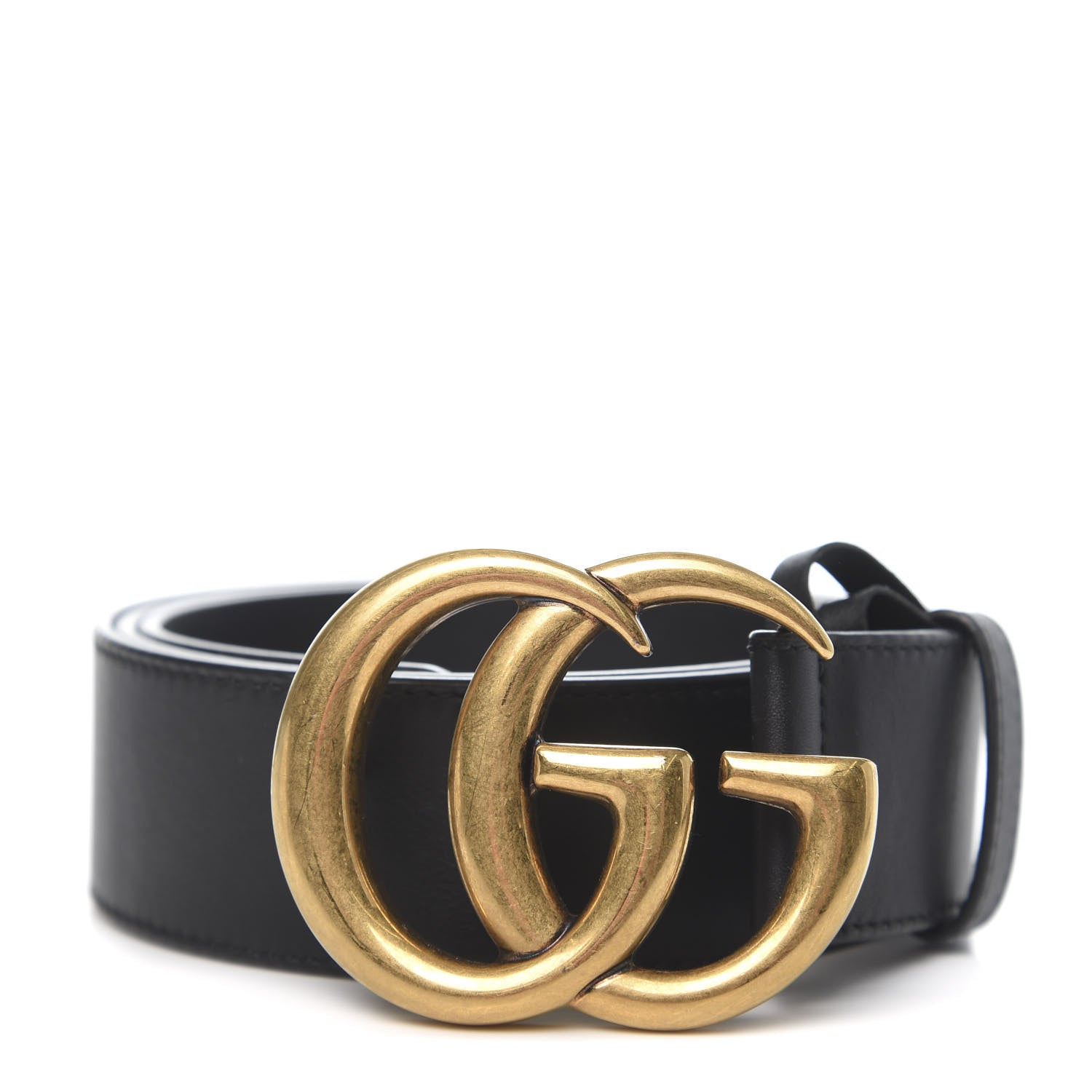 Gucci Calfskin Double G 40mm Belt 90 36 Black 1 of 5
