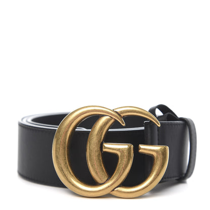 Gucci Calfskin Double G 40mm Belt 90 36 Black 1 of 5