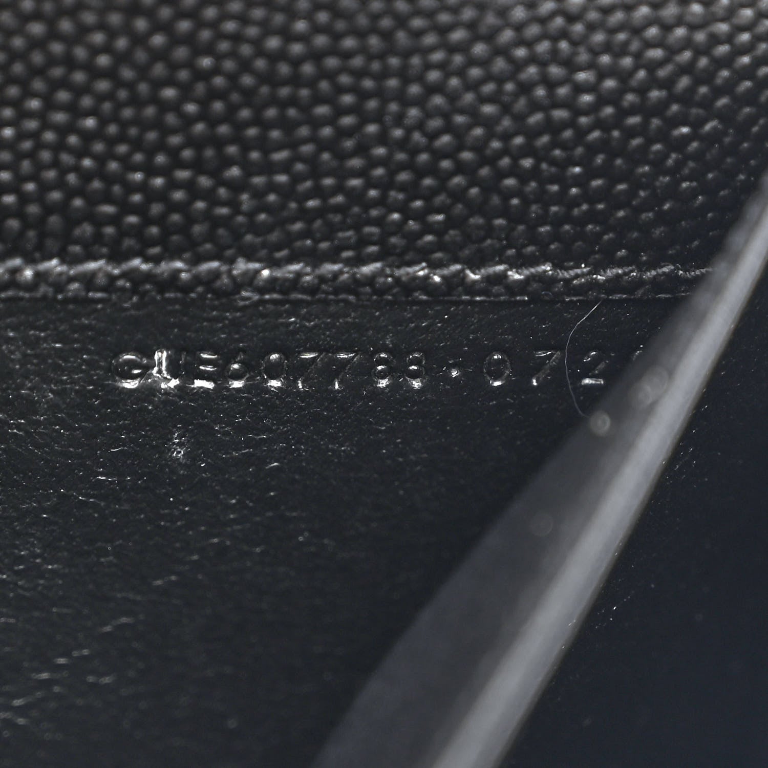 Saint Laurent Grain de Poudre Uptown Chain Wallet Black 9 of 14