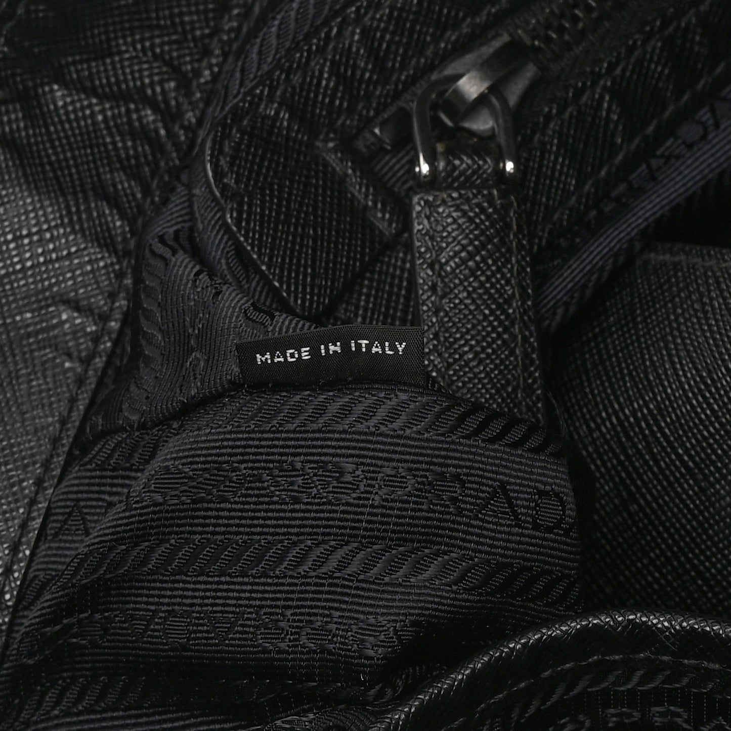 Re-Nylon Saffiano Tote Black