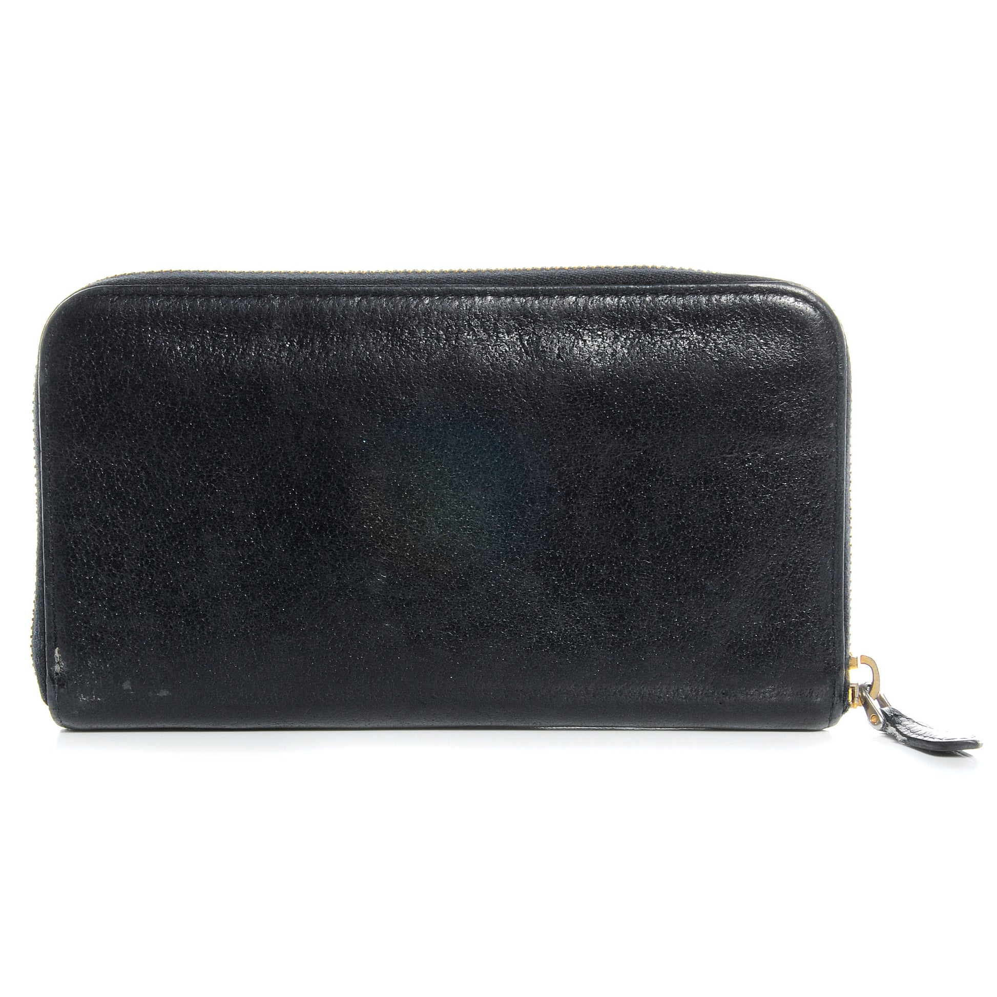 Prada Cinghiale Zip Around Wallet Navy 3 of 8