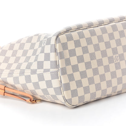 Louis Vuitton Damier Azur Neo Neverfull MM Rose Ballerine 7 of 8