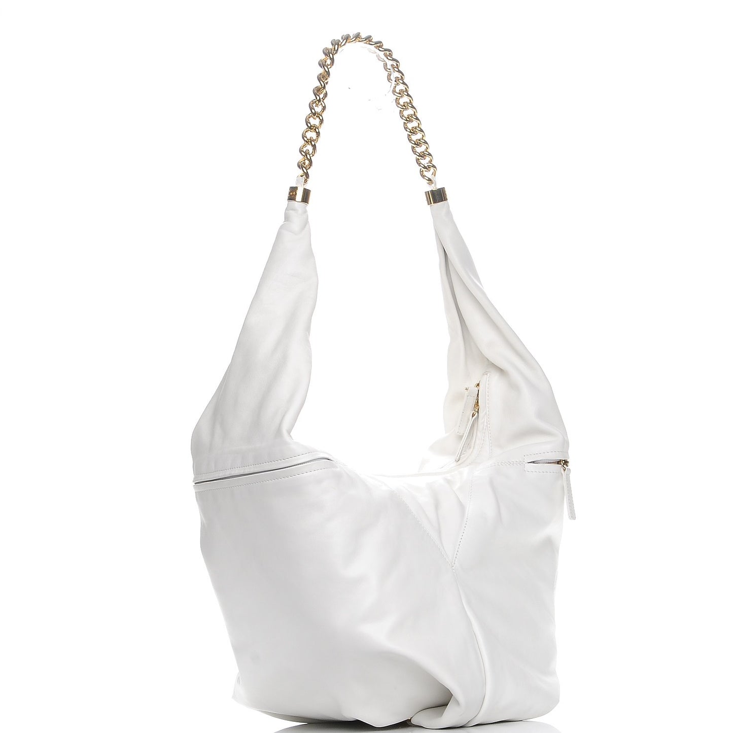 Calfskin Rodeo Drive Hobo White
