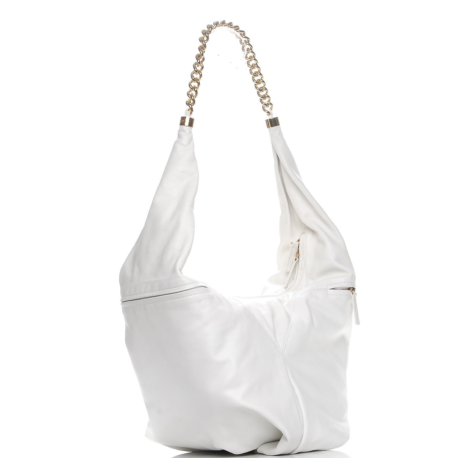 Chanel Calfskin Rodeo Drive Hobo White 3 of 9