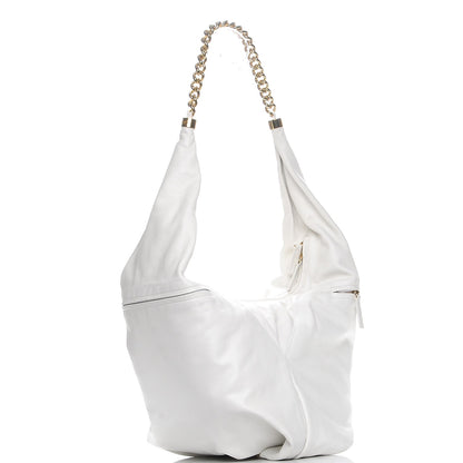 Chanel Calfskin Rodeo Drive Hobo White 3 of 9