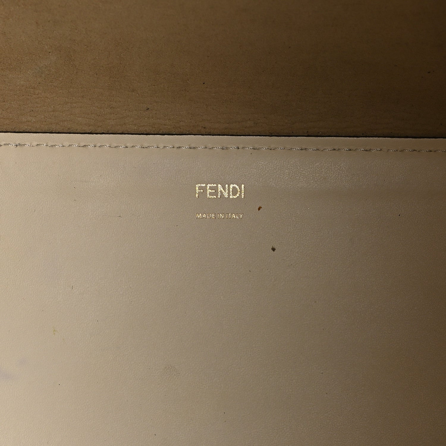 Fendi Vitello King Plexiglass Logo Embossed Large Fendi Sunshine Shopper Tote White Ice 7 of 10