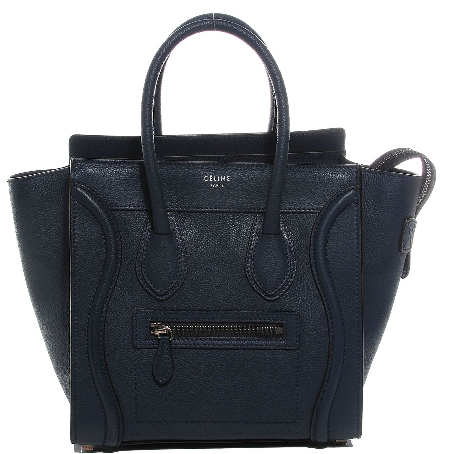 Drummed Calfskin Micro Luggage Orage