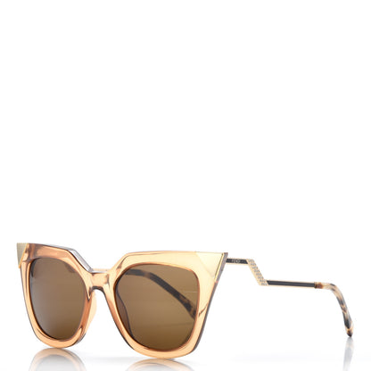 Fendi Iridia Cat Eye Sunglasses FF 0060/S Light Golden 1 of 7
