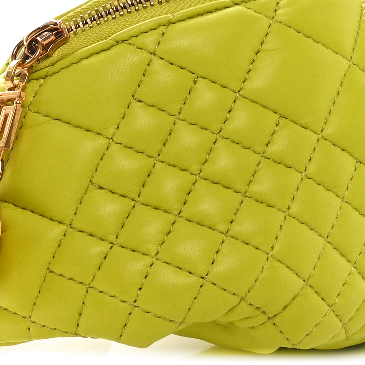 Versace Nappa Quilted Medusa Belt Bag Green 8 of 10