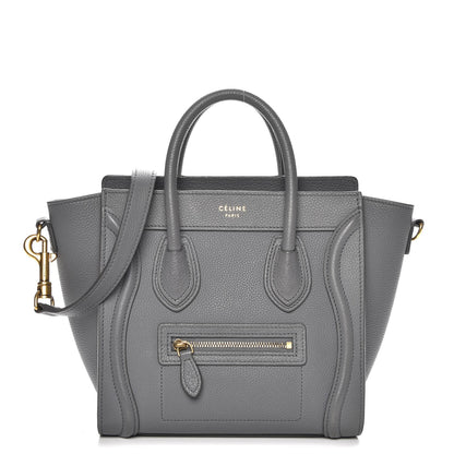 Celine Baby Grained Calfskin Nano Luggage Kohl 1 of 8