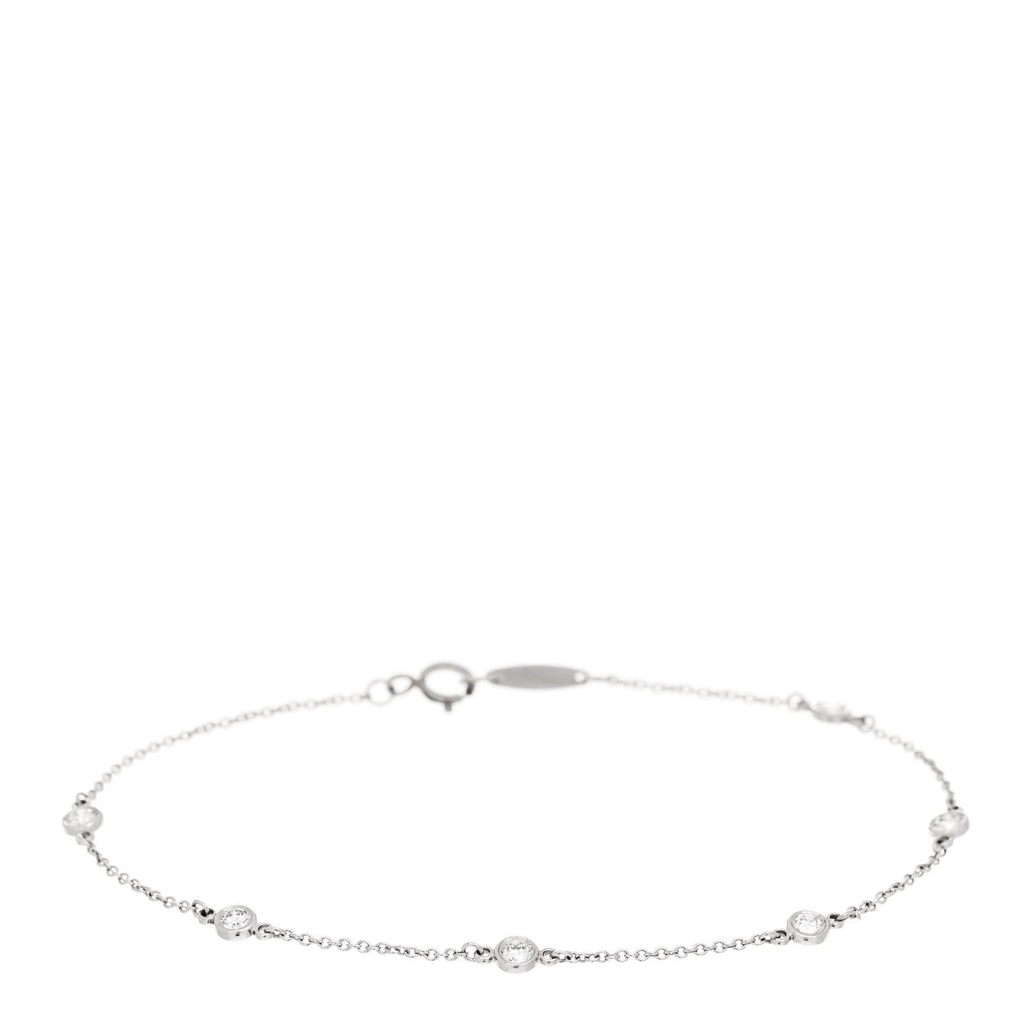 Platinum Diamond .30ctw Elsa Peretti Diamonds by the Yard Station Bracelet