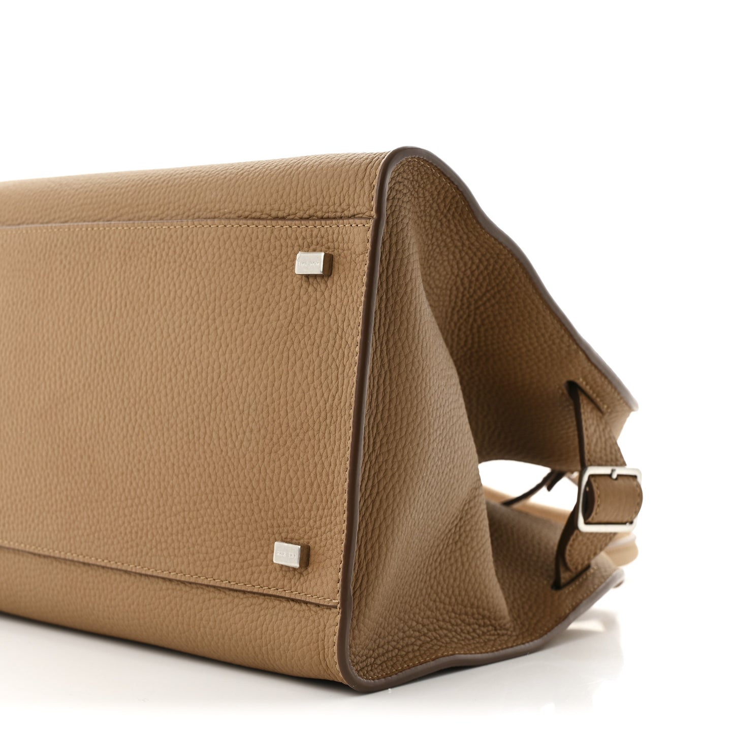 Matte Grained Calfskin Soft Margaux 12 Sandpit