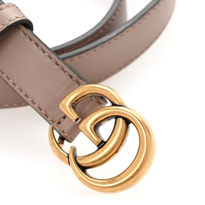 Gucci Calfskin Double G 20mm Belt 75 30 Porcelain Rose 6 of 7