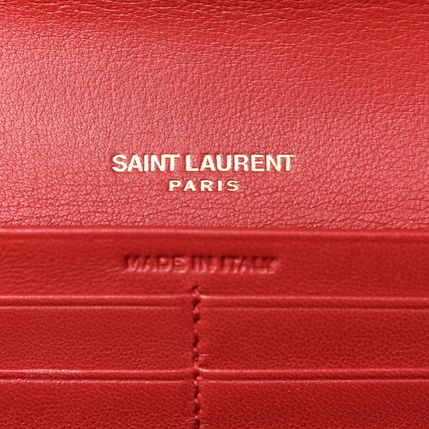 Lambskin Matelasse Monogram Large Vicky Continental Wallet Rouge Eros