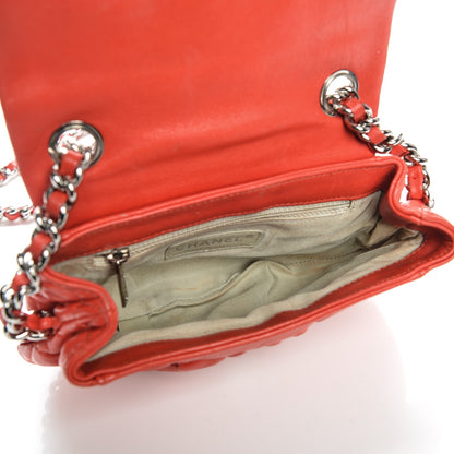 Chanel Washed Lambskin Mini Chain Around Messenger Red 5 of 9