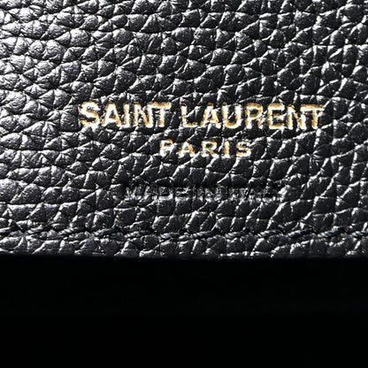 Saint Laurent Grained Calfskin Small Supple Sac De Jour Black 6 of 10