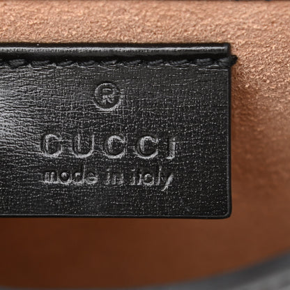 Gucci Boarded Plutone Calfskin Mini Horsebit 1955 Crossbody Bag Black 6 of 11