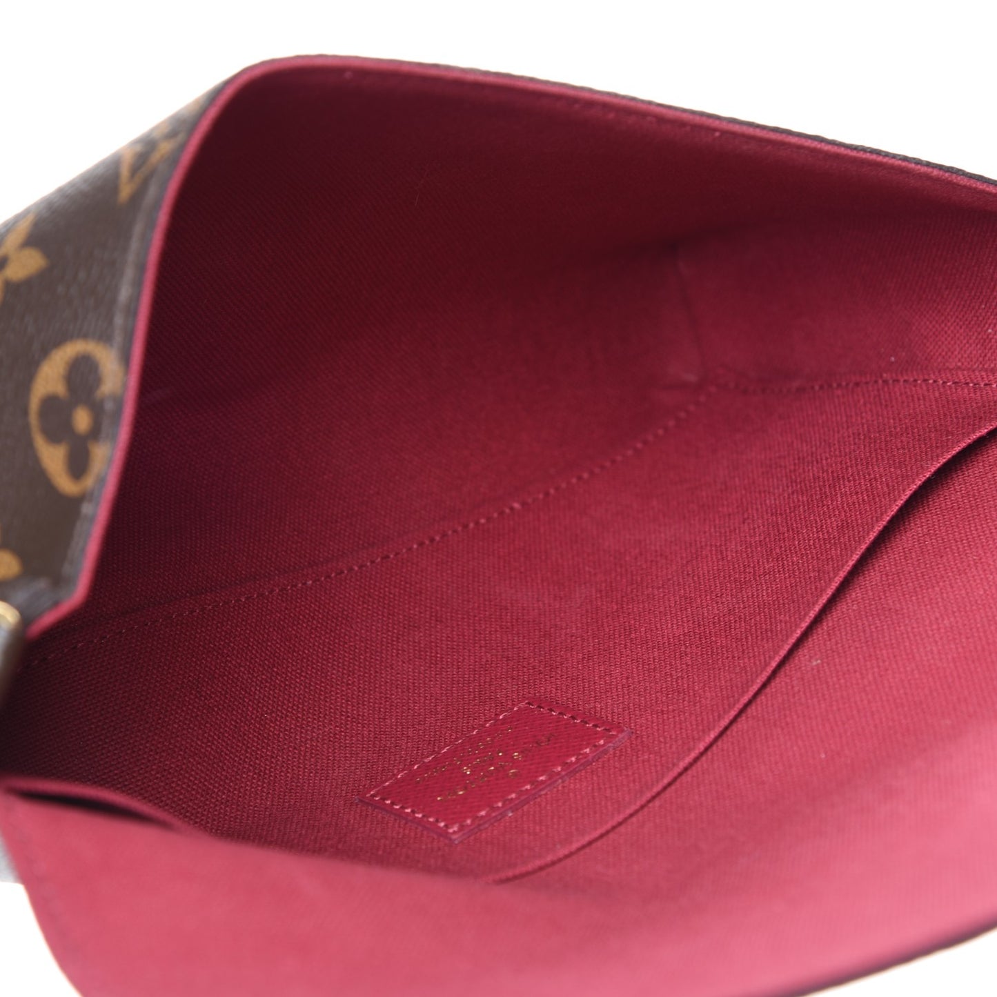 Monogram Pochette Felicie Chain Wallet Fuchsia