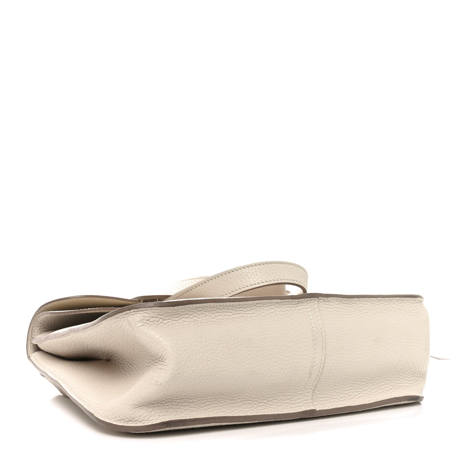 Hermes Taurillon Clemence Halzan 31 GM Craie 4 of 9