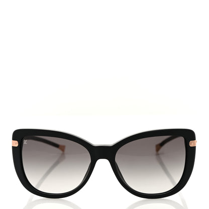 Louis Vuitton Monogram Acetate Charlotte Sunglasses Z0781E Black 3 of 10