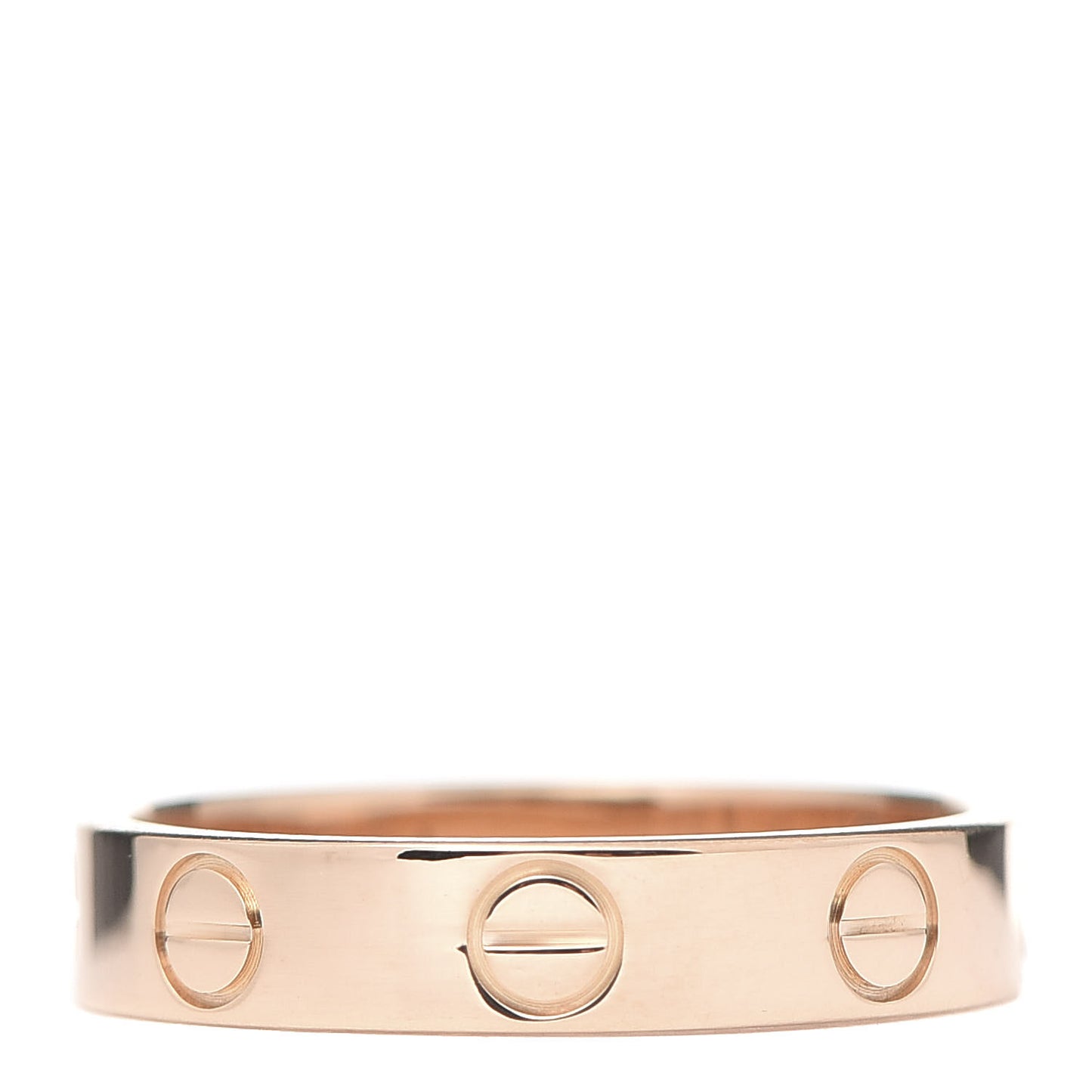 18K Pink Gold 3.5mm LOVE Wedding Band Ring 49 4.75