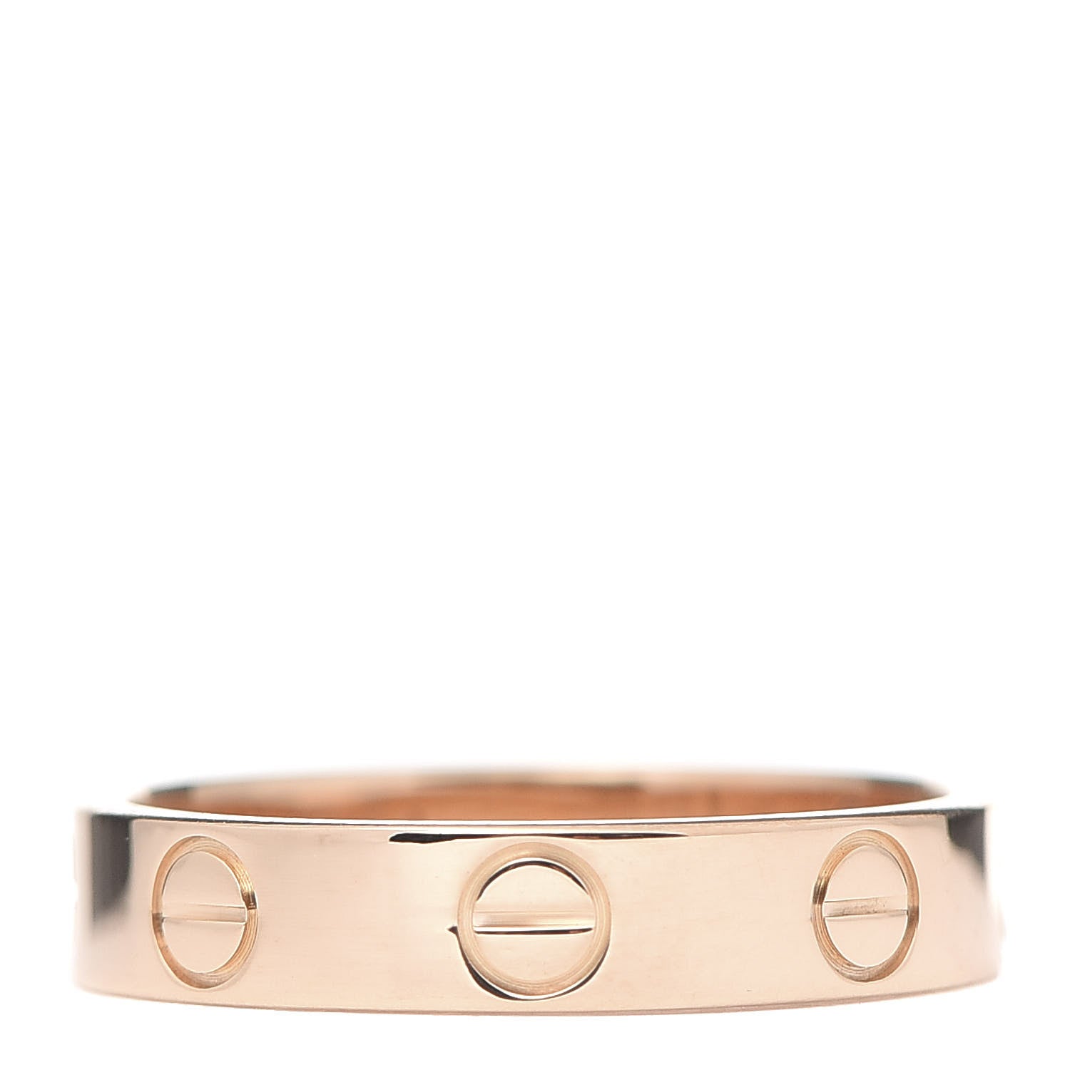 Cartier 18K Pink Gold 3.5mm LOVE Wedding Band Ring 49 4.75 3 of 4