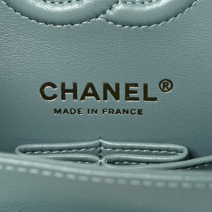 Chanel Caviar Quilted Small Double Flap Light Blue 6 of 10