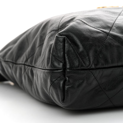 Chanel Shiny Calfskin Quilted Chanel 22 Black 10 of 13