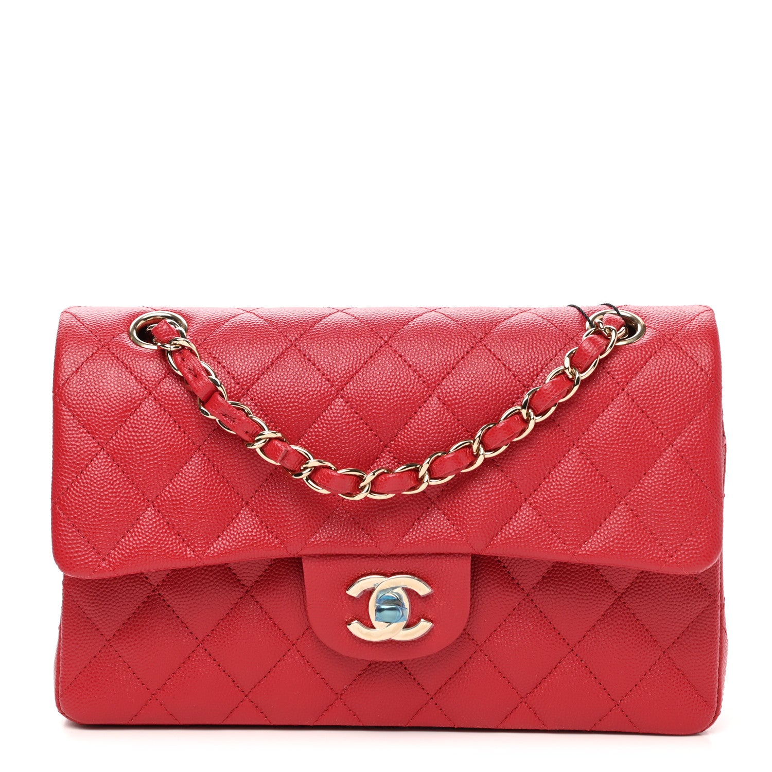 Chanel Caviar Quilted Small Double Flap Red 1 of 9
