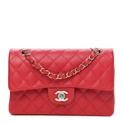 Chanel Caviar Quilted Small Double Flap Red 1 of 9