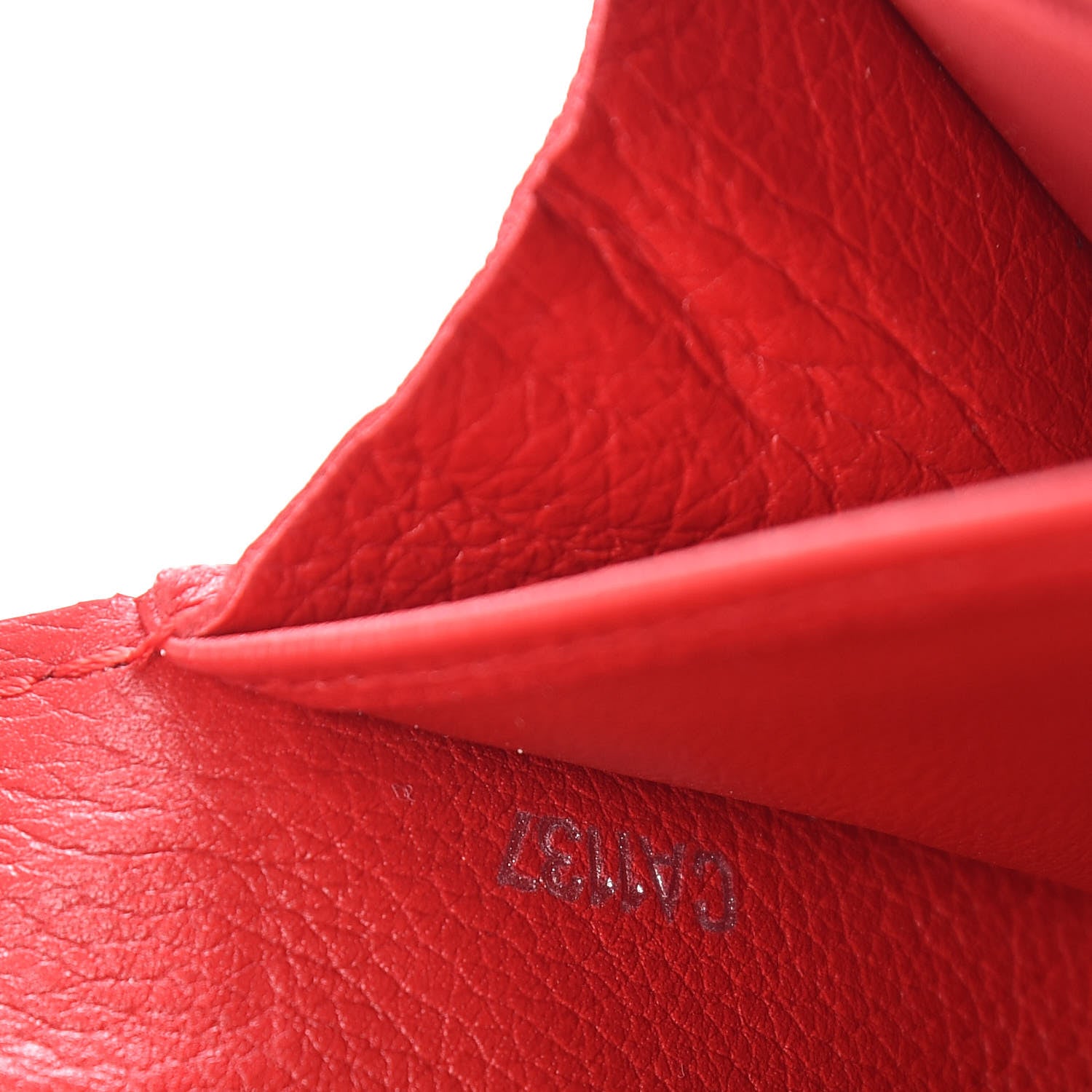 Louis Vuitton Calfskin Lockme II Wallet Rubis 7 of 8