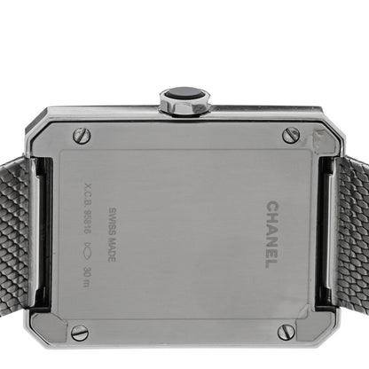 Chanel Stainless Steel 26mm Boy-friend Tweed Quartz Watch Black 4 of 5