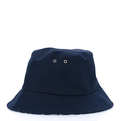 Christian Dior Oblique Reversible Teddy-D Brim Bucket Hat 59 Blue 7 of 13