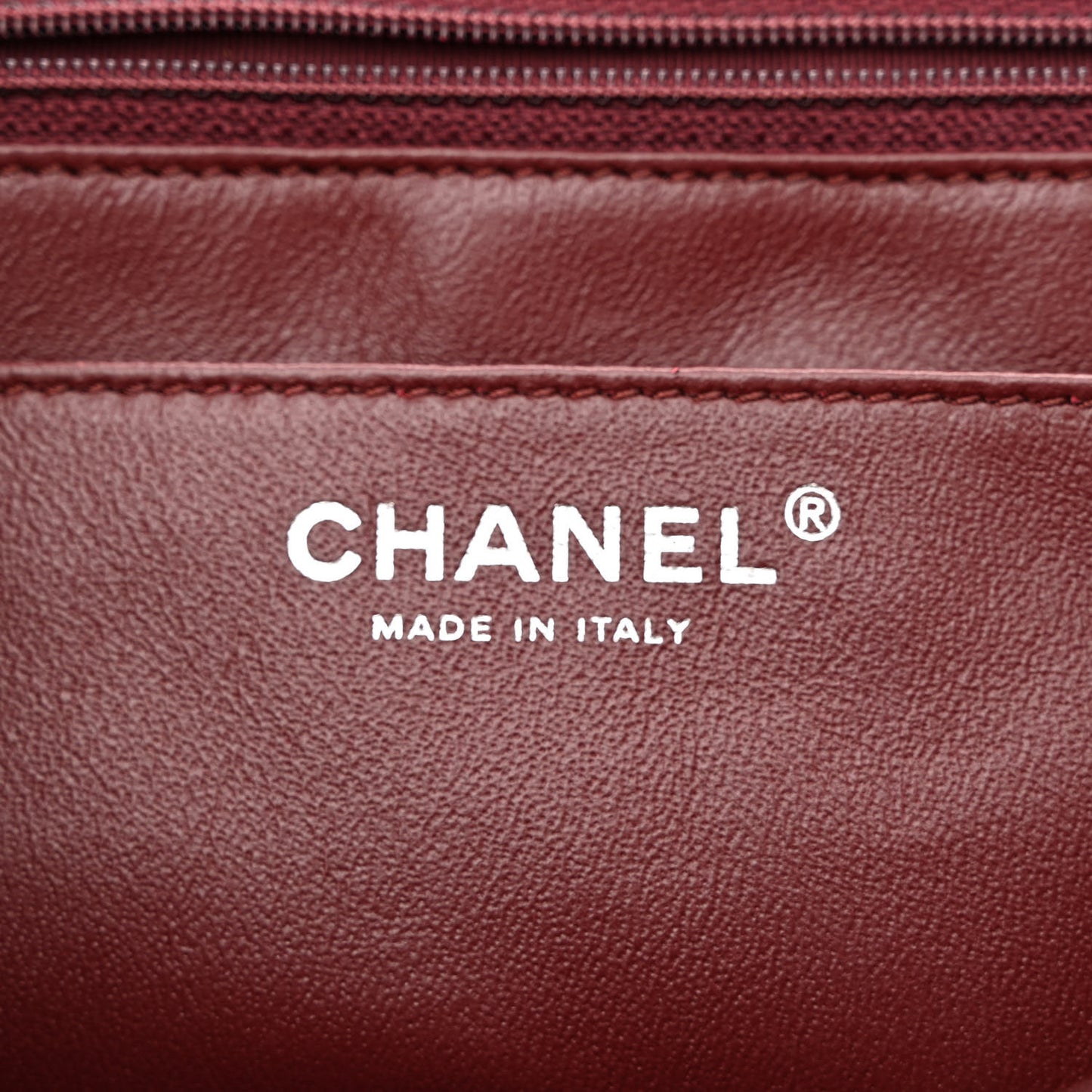 Patent Quilted Jumbo Single Flap Dark Red