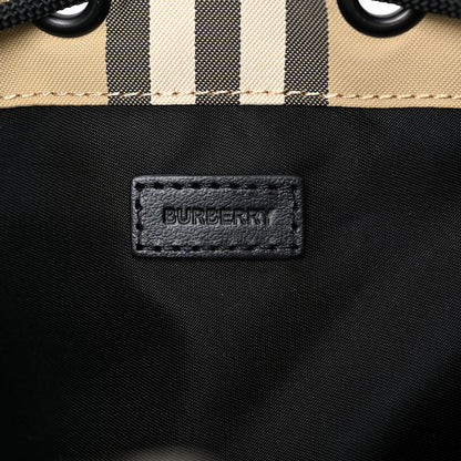 Burberry Econyl Icon Stripe Phoebe Drawcord Pouch Archive Beige 6 of 10