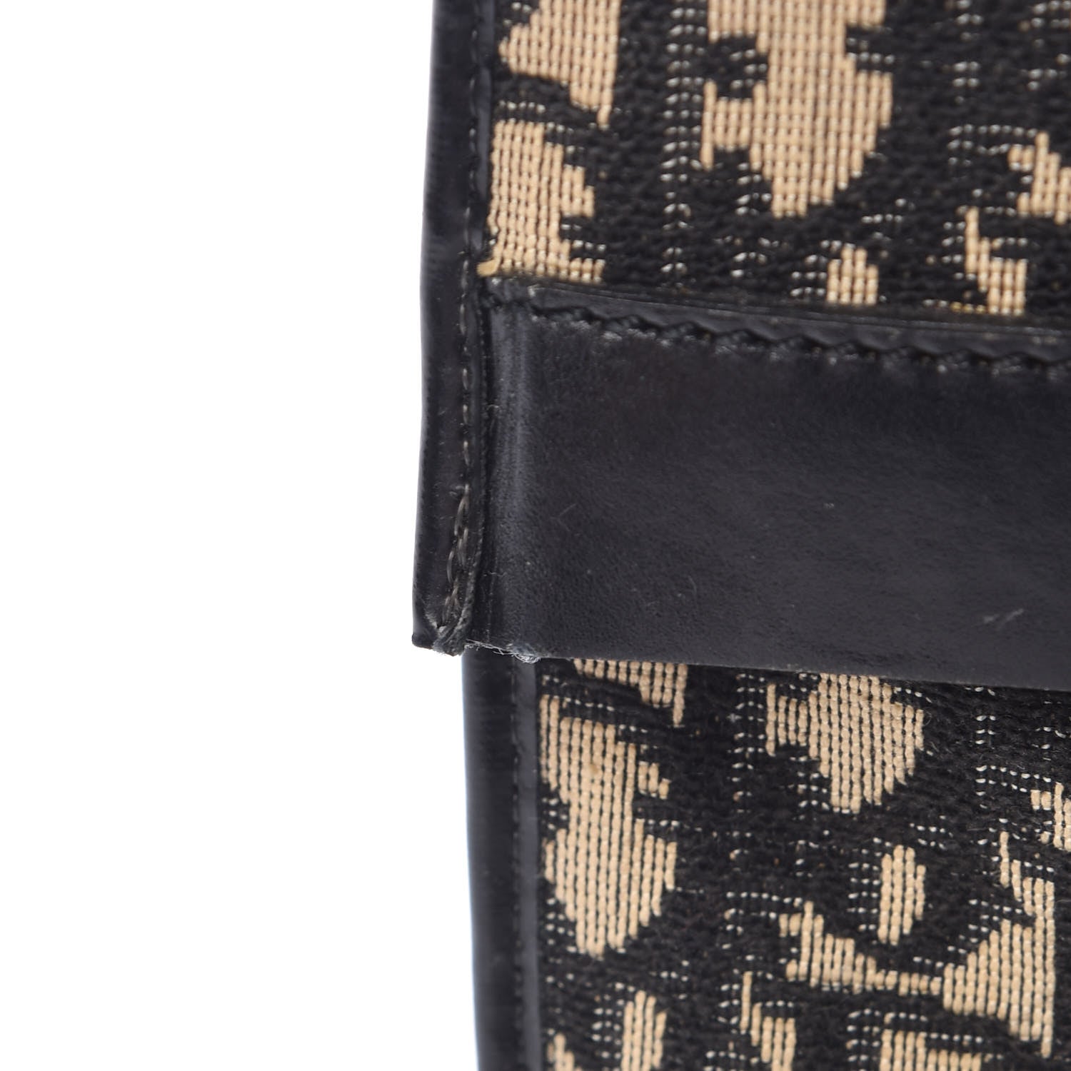 Christian Dior Monogram Fold Over Clutch Black 15 of 17