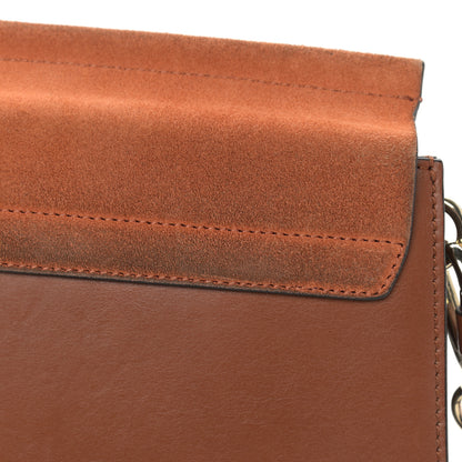 Chloe Suede Calfskin Medium Faye Shoulder Bag Tobacco 11 of 14