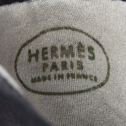 Hermes Suede Lambskin Gloves 7.5 Black 4 of 5