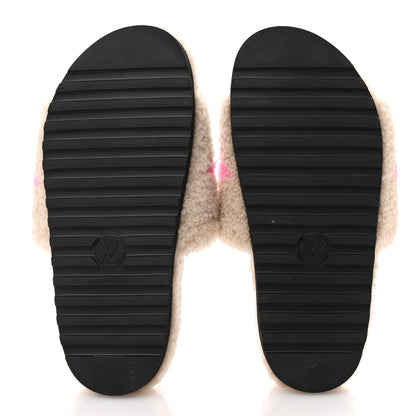 Louis Vuitton Shearling Paseo Flat Comfort Mule 38 Beige 6 of 10