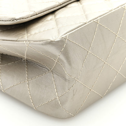 Chanel Metallic Aged Calfskin Quilted 2.55 Reissue 226 Flap Pale Gold 8 of 9