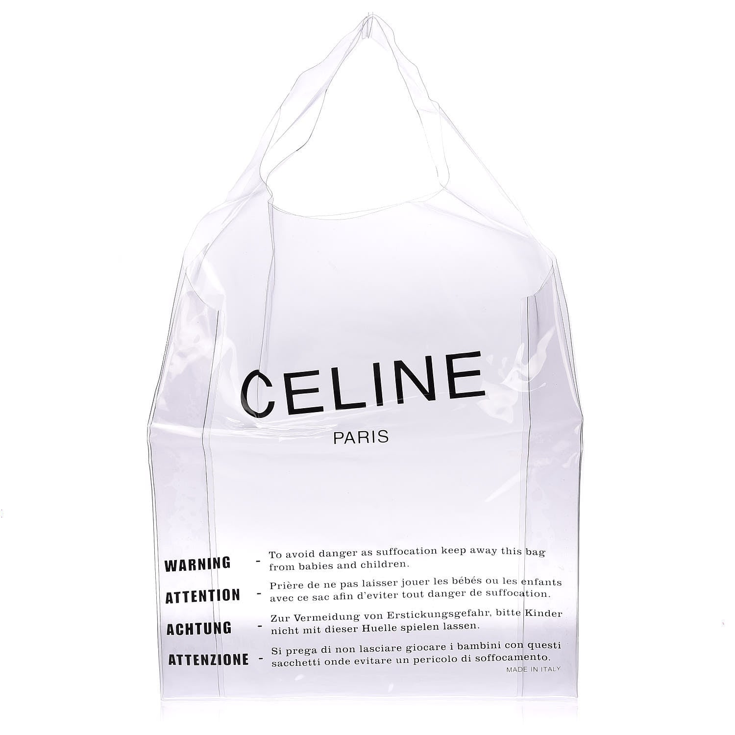 Celine Plastic Bag with Cloudy Lambskin Solo Zip Pouch Clutch Celadon 3 of 8