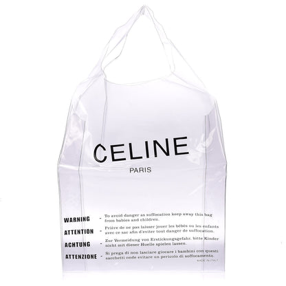 Celine Plastic Bag with Cloudy Lambskin Solo Zip Pouch Clutch Celadon 3 of 8