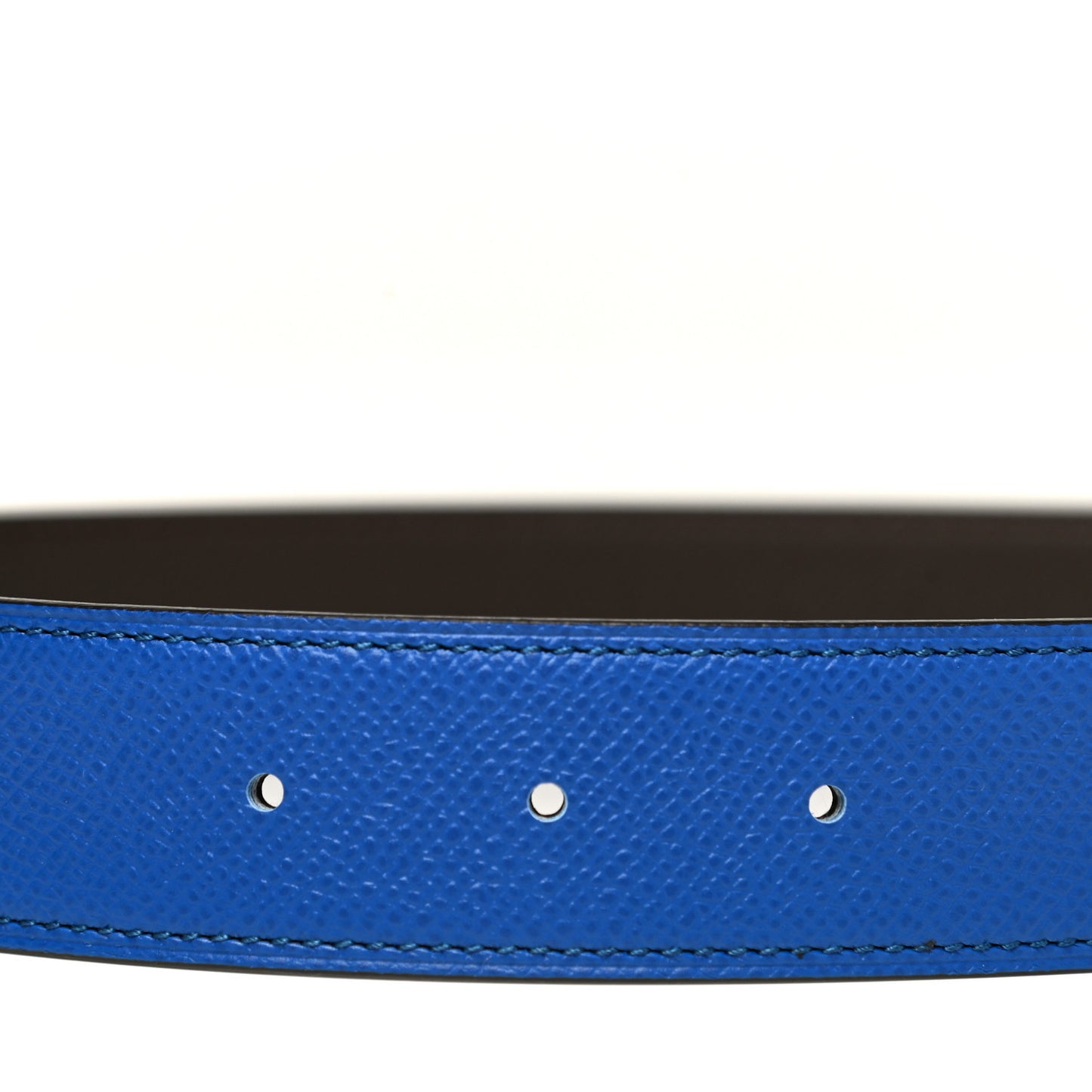 Epsom 32mm Belt Strap 90 Bleu Electrique Chocolate