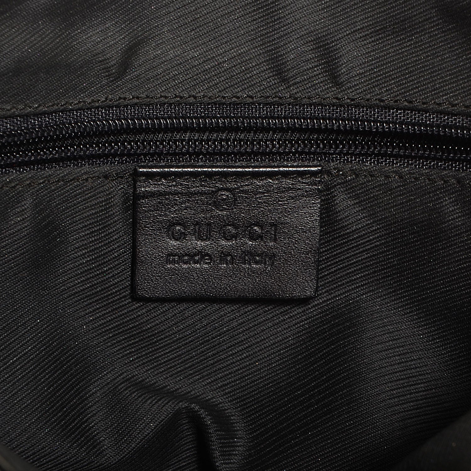 Gucci Denim Monogram Small Jackie O Hobo Black 6 of 7